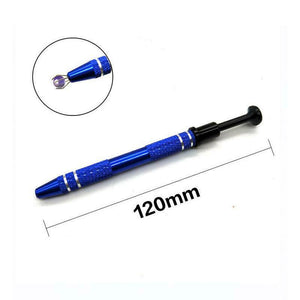 Stainless Steel Tattoo and Jewelry Ball Pen Claw Tool - 4-Pronged Grabbing Claw with Button Activation